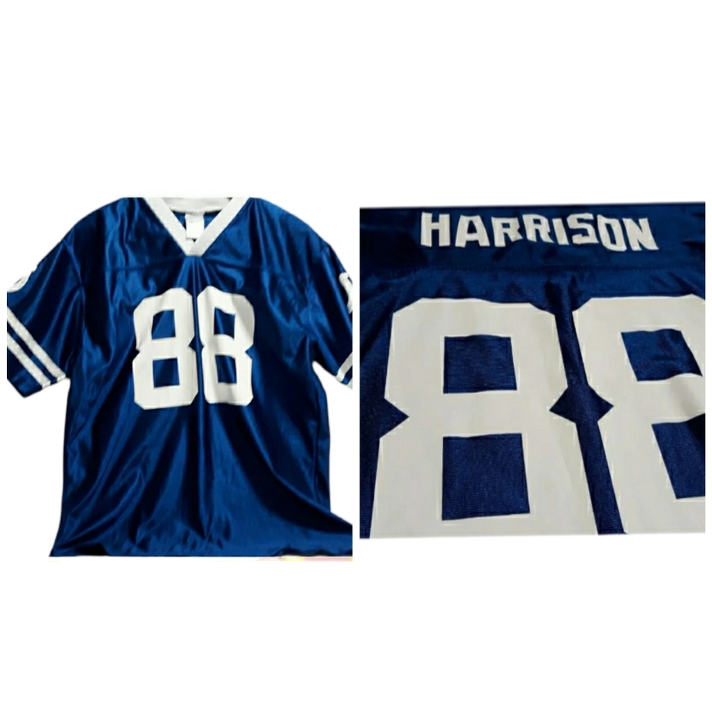 Youth sz xl 18/20 Blue white colts Jersey Harrison 88 older kids shirt